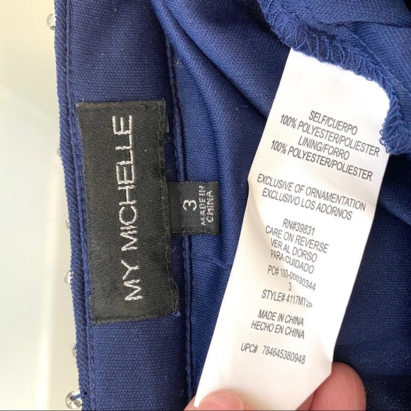 My Michelle Embellished Waist Mesh Mini Skirt 3 - Picture 7 of 8